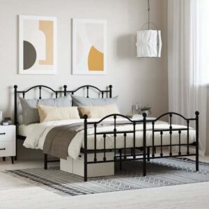 Bolivia Metal Double Bed In Black